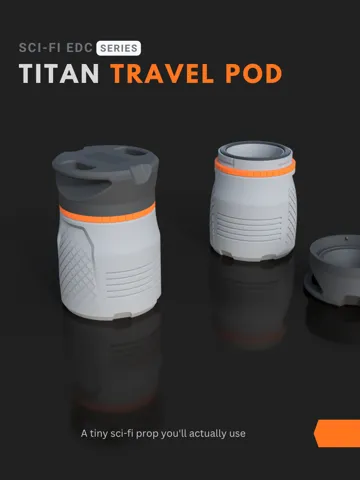 Caja o estuche: Titan Travel Pod - Sci-Fi Twist Lock EDC Container — vista de referencia 2