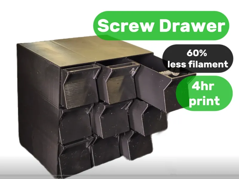 Screw Drawer (Less filament)