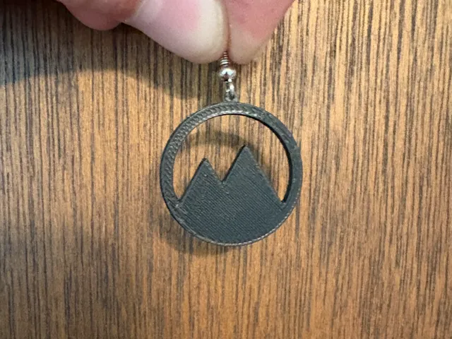 Simple Mountain Silhouette Earrings