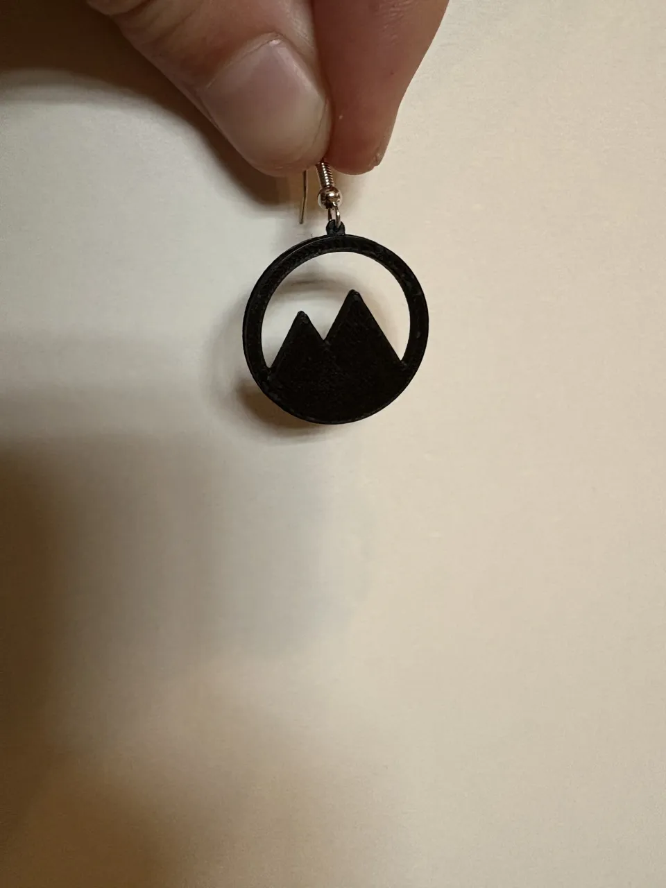 Simple Mountain Silhouette Earrings view 2