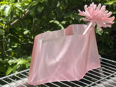 Flattened Abstract Vase