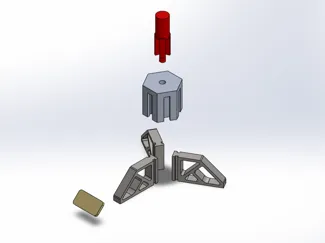 Model Rocket Display Stand (Rocket Insert Part)