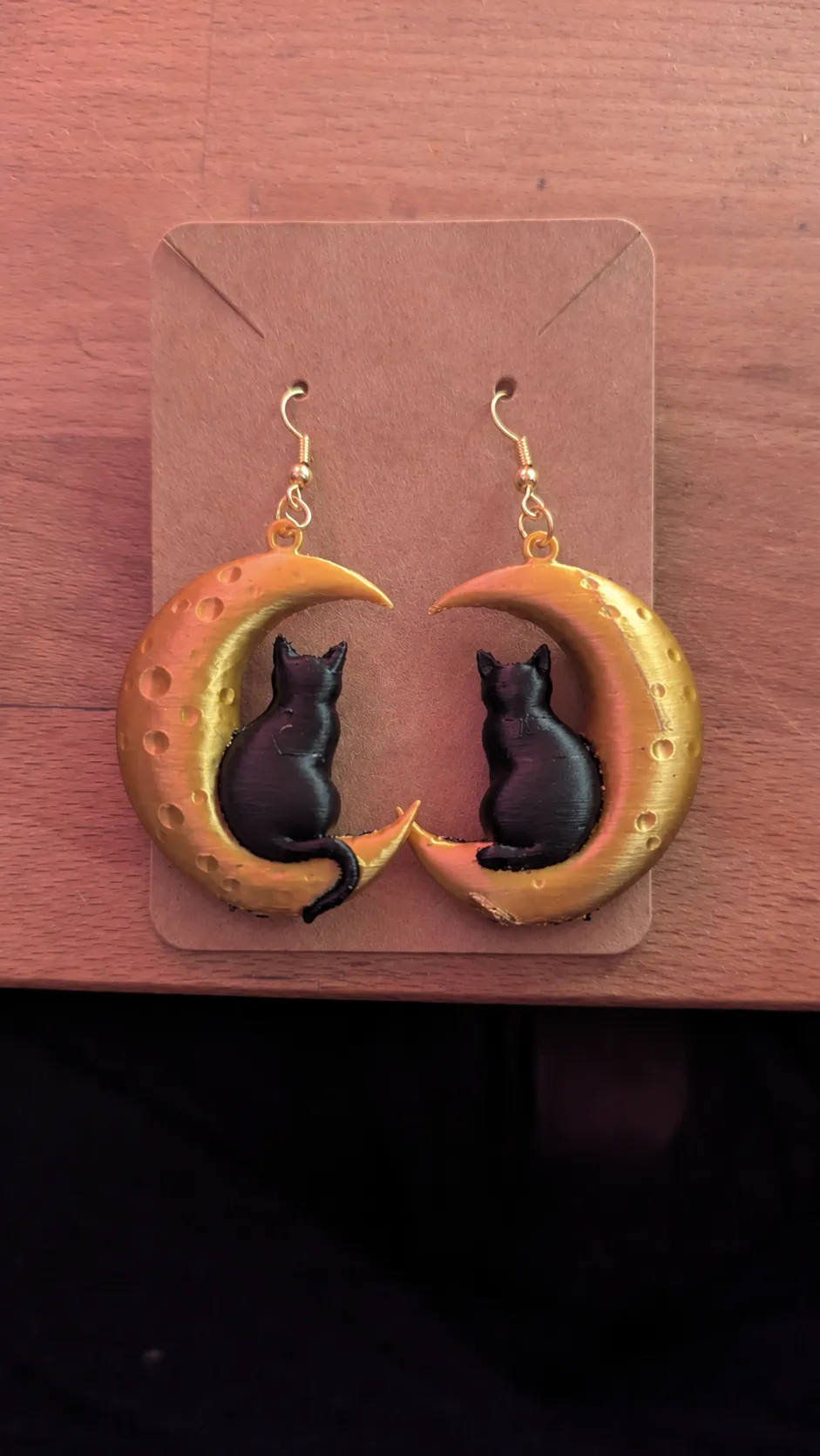 Auris Élan Moon Cat Earrings view 4