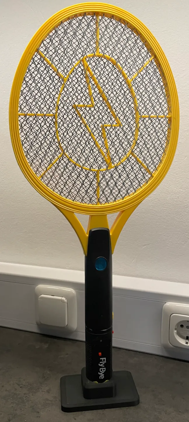electric fly swatter stand