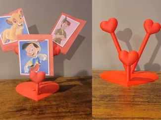 Heart picture holder