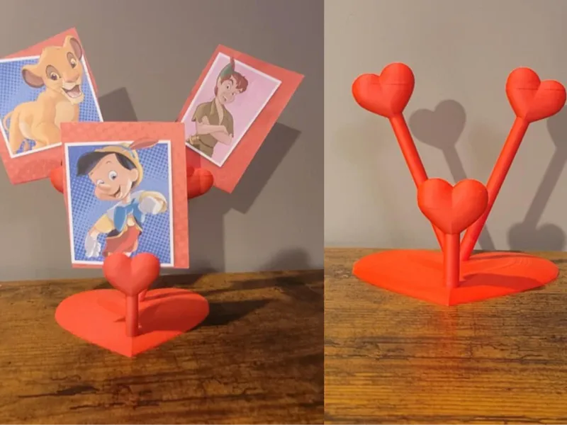 Heart picture holder