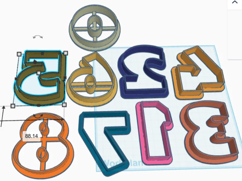 Number cookie cutters