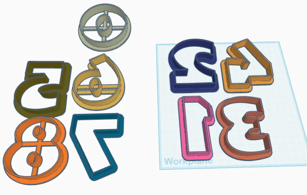 Number cookie cutters by gabinete 25 - MakerWorld
