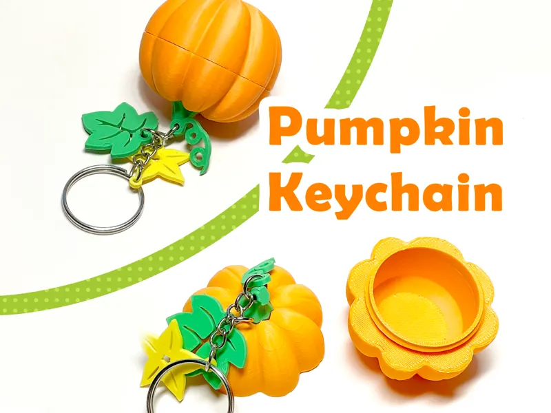 Pumpkin keychain-NO AMS