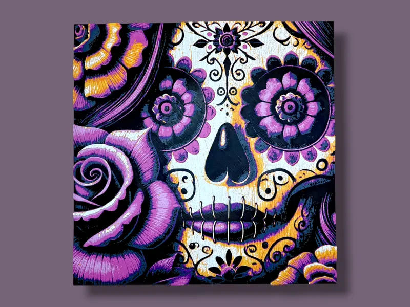 La Catrina in Bloom - Dia De Los Muertos Hueforge