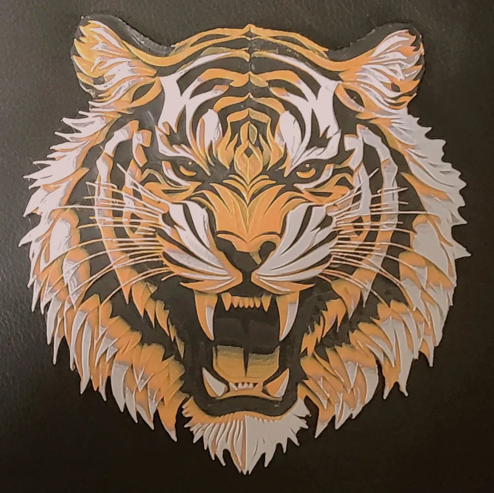 Tiger HueForge - Free 3D Print Model - MakerWorld