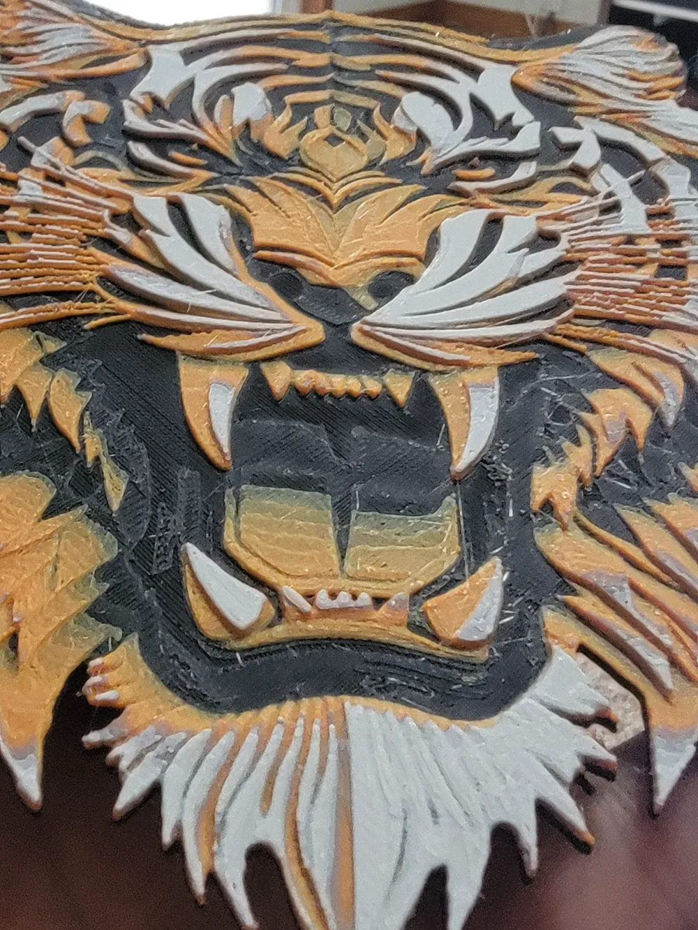 Tiger HueForge - Free 3D Print Model - MakerWorld