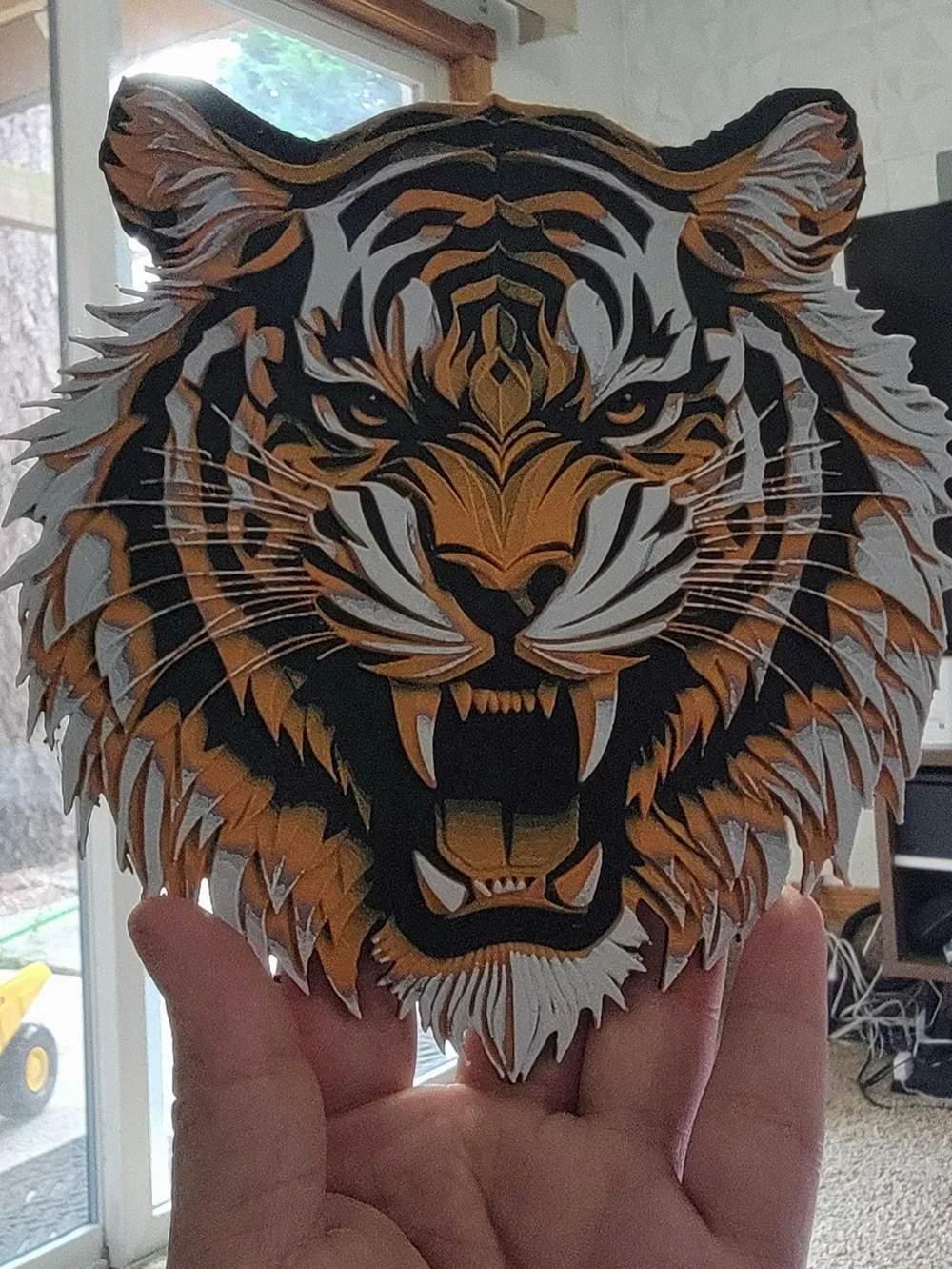 Tiger HueForge - Free 3D Print Model - MakerWorld