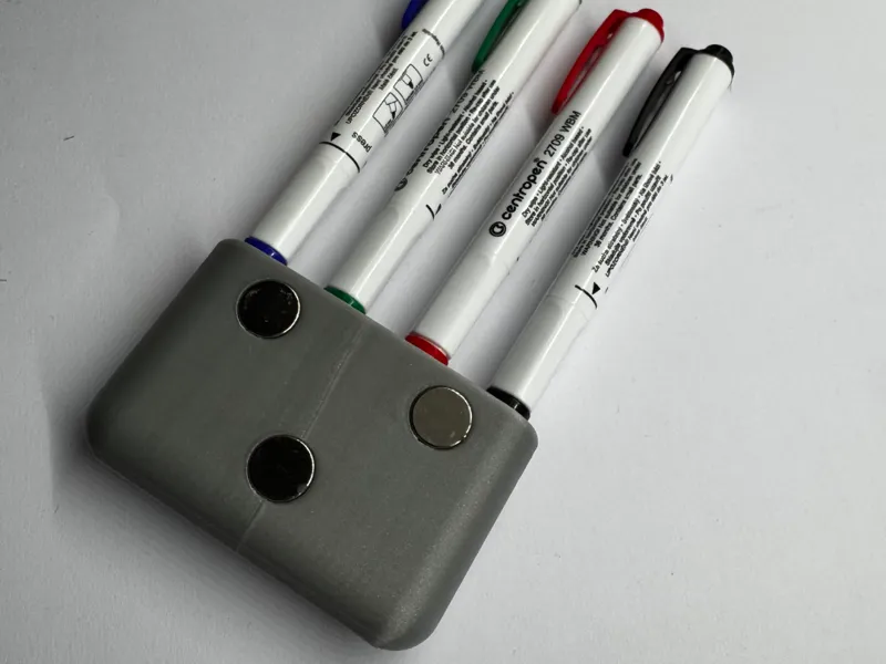 Magnetic Marker Holder for Whiteboards