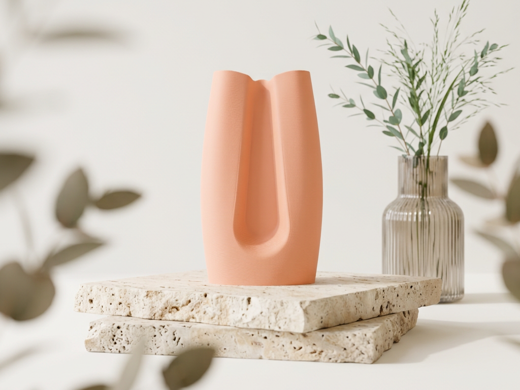 Smooth Minimalist Vase. 