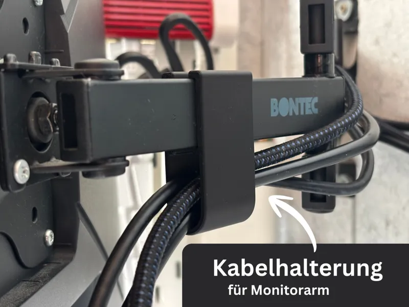 Kabelhalterung für Monitorarm