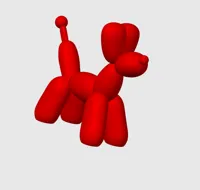 balloon dog with tree support ( 0.2 mm layers)