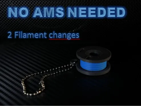 Realistic BambuLab Spool Keychain