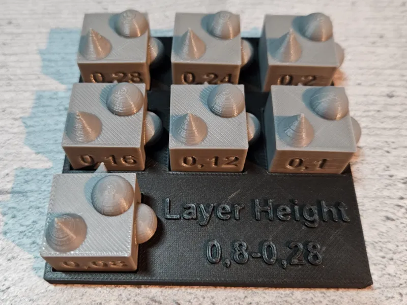Layer Height Test 0,4 Nozzle 0,08-0,28