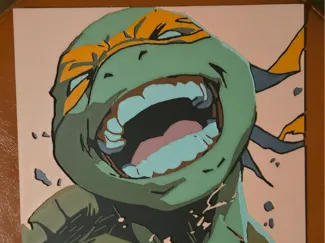 Hueforge:Teenage Mutant Ninja Turtles-Michelangelo