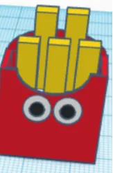 fries with googly eyes
