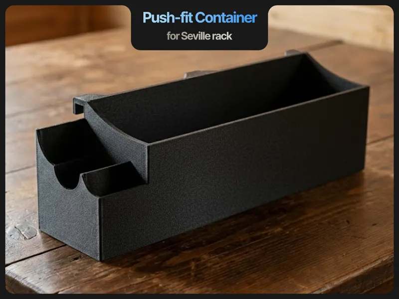 Push-fit Container (for Seville rack)