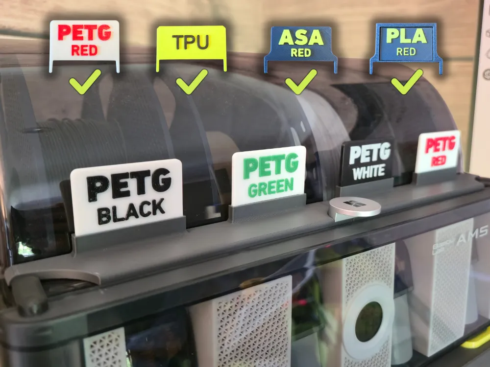 AMS Label System for Cereal Box Dry Box Labels - Free 3D Print Model ...