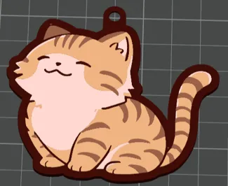 Keychain anime cat