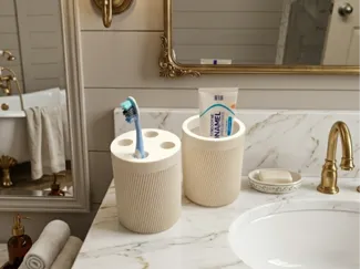 Modern toothbrush holder set (no support)