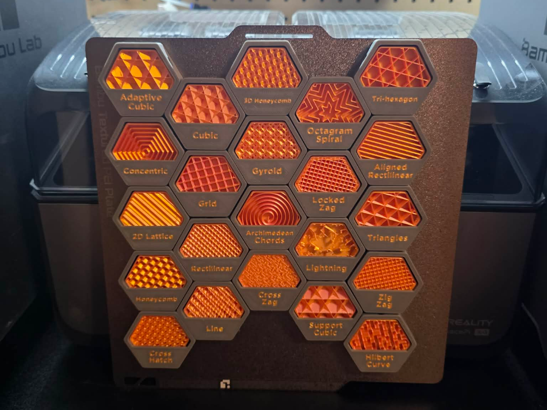 Magnetic Modular Hexagon Infill Display