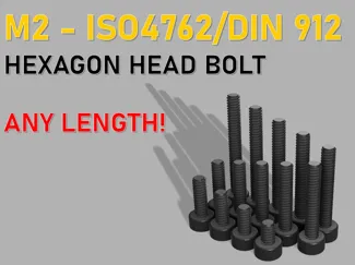 M2 - Socket head screw ISO 4762 / DIN 912