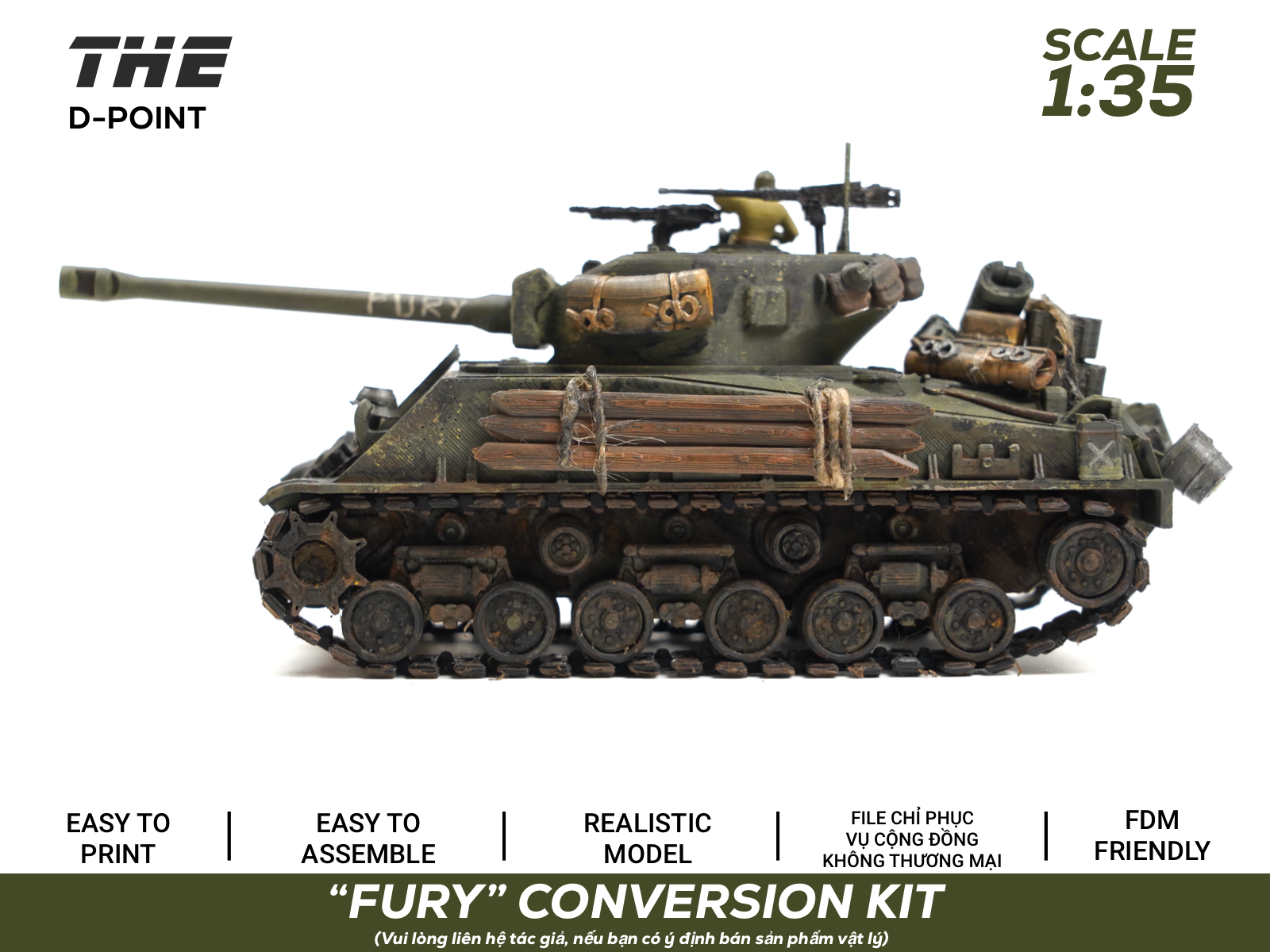 Sherman to Fury Upgrade Pack | 1:35 Scale - 1