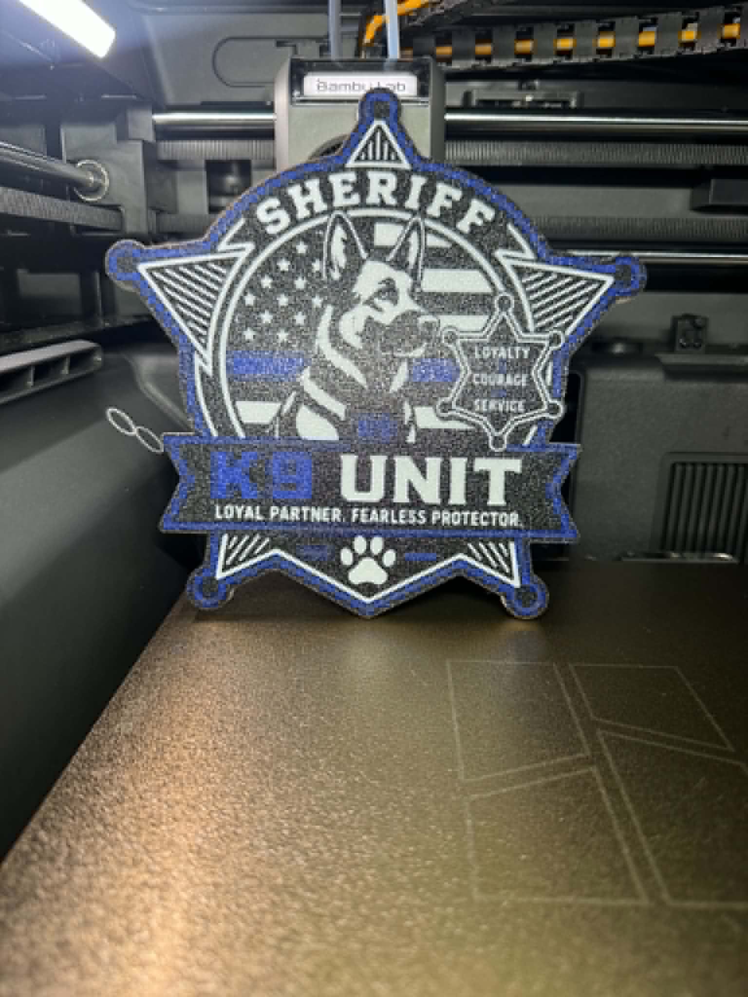 Accesorio para impresora 3D: k9 SHERIFF — vista de referencia 3