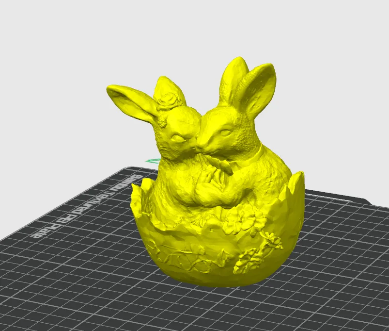 Easter bunny in a egg - Free 3D Print Model - MakerWorld