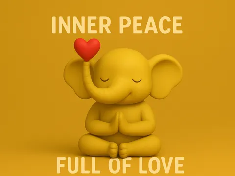 Inner Peace Elephant — Full of Love