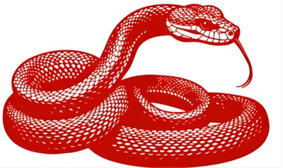 Year of the Snake Window Decoration