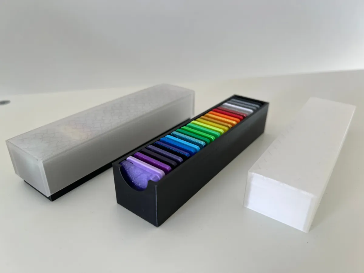 Filament sample box with lid for 10 or 25 samples - Free 3D Print Model ...