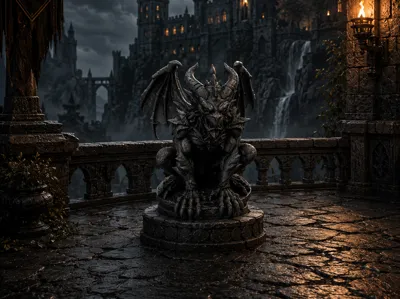 Shadow Gargoyle Guardian Statue
