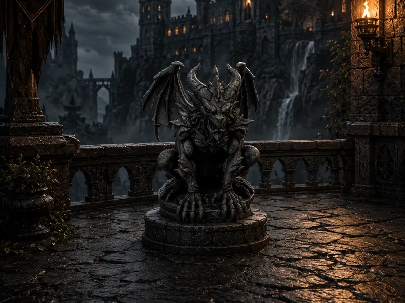 Shadow Gargoyle Guardian Statue