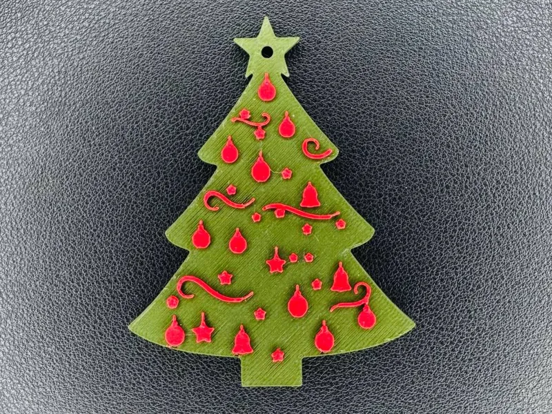 Multicolor Christmas Tree Ornament - (NO AMS)