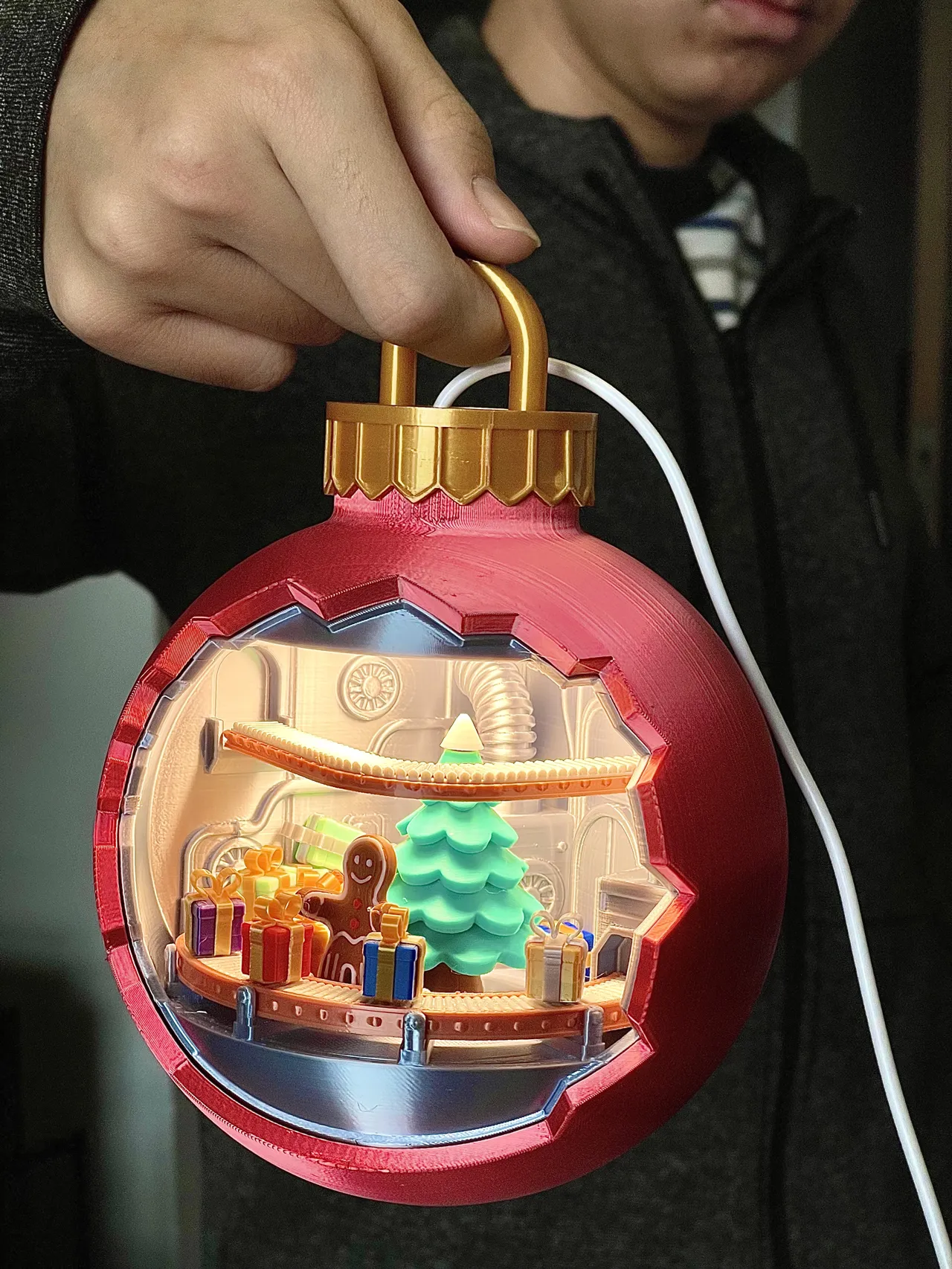 Magical Christmas Gift Factory Globe，No AMS view 3
