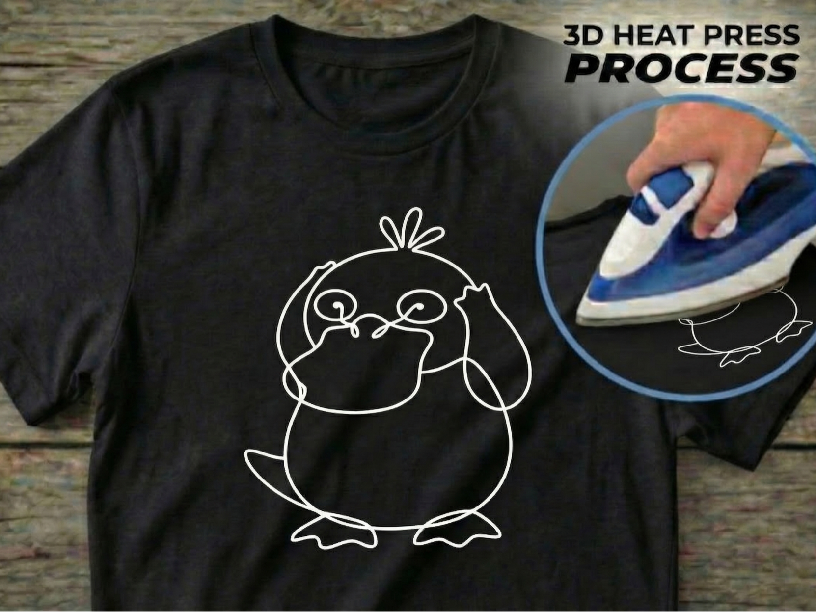 T-shirt Print - Psyduck