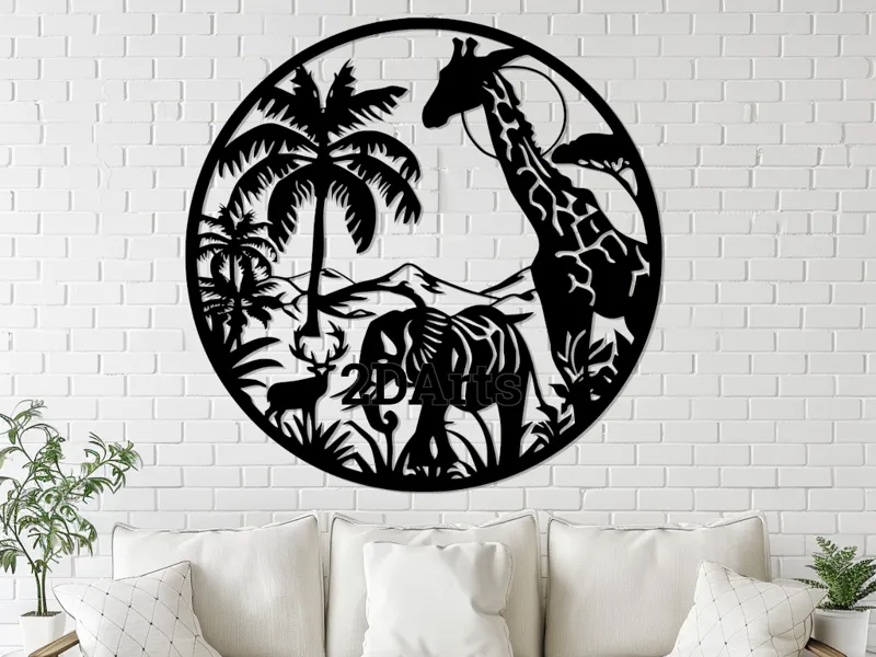 Africa Wildlife Art – STL for 3D & Laser Cut