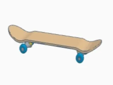 Small action skateboard