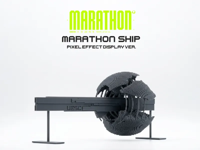 UESC Marathon Starship Pixel Effect Display Model