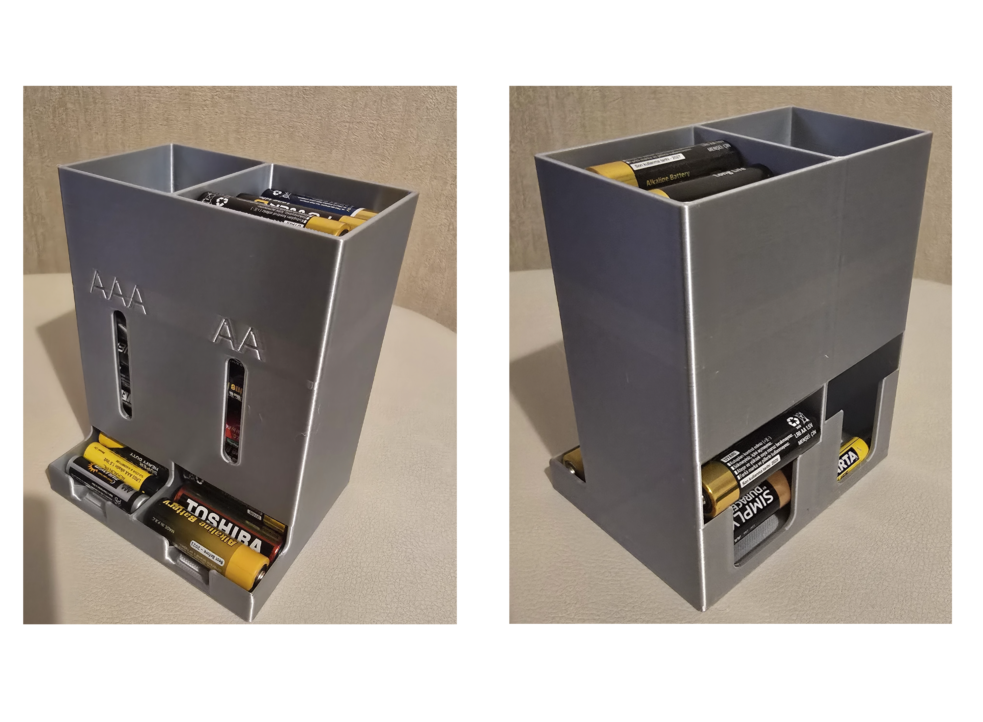 Orange-Planet Organizer Batteriekoffer für 180 Batterien Batterieaufbewahrungsbox BYD002