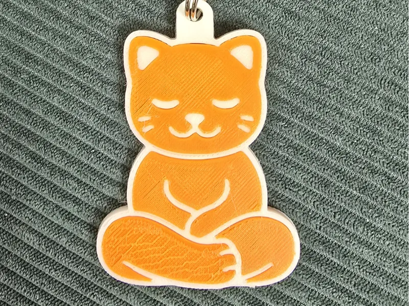 portachiavi con gatto