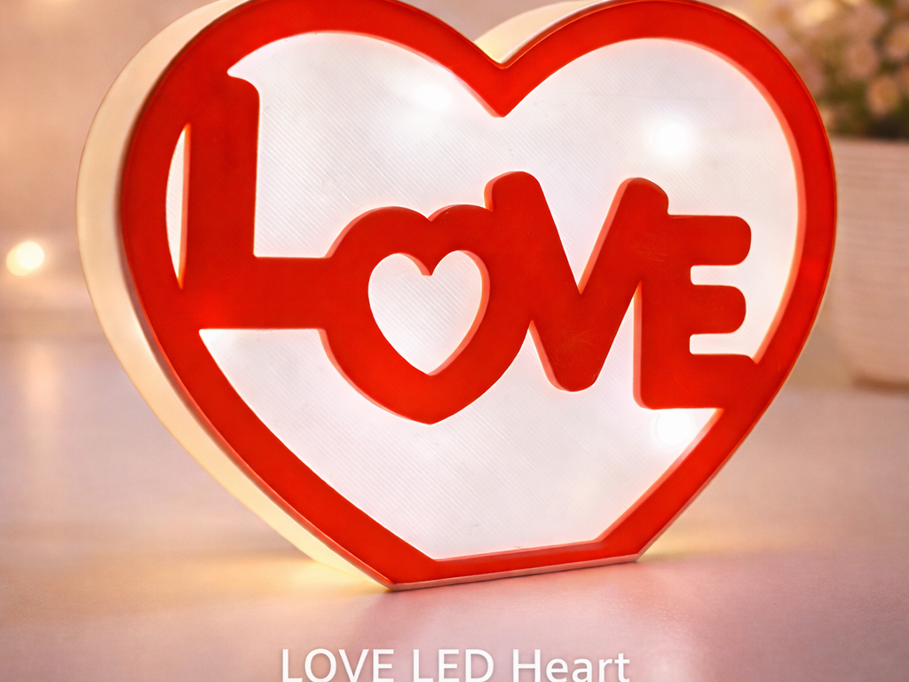 LOVE LED Heart – 3D Printable Lightbox