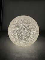 Lampe sphérique Luma, motif voronoi — photo 3