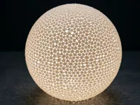 Lampe sphérique Luma, motif voronoi — photo 1